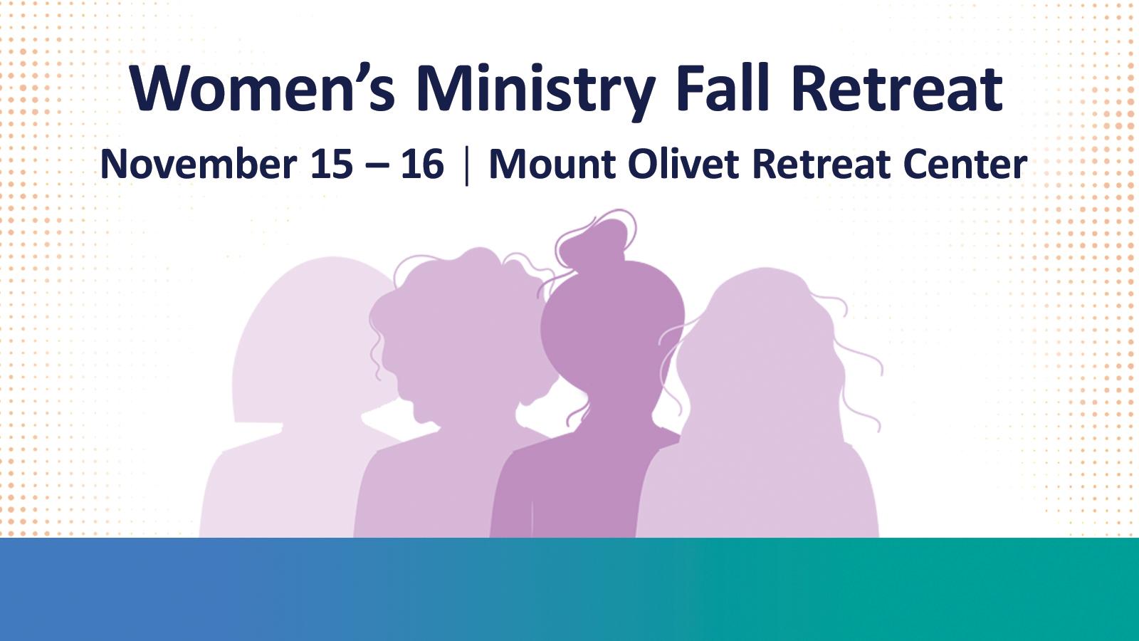 Womens Retreat 2025 registration graphic